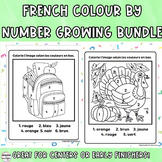 French Colour by Number Activities| GROWING BUNDLE