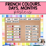 French Colours, Days and Months Cards