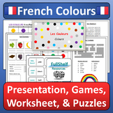 French Colours or Colors Les Couleurs Unit Presentation an