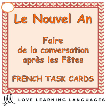Preview of French New Year Task Cards - Le Nouvel An - Après les Fêtes