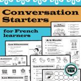 FRENCH Conversation Starters: 13 Illustrated Themes