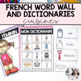 French Cooking Vocabulary | French Word Wall Cards and Per