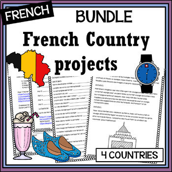 Preview of French Country Research Project BUNDLE - la Francophonie