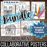 French Culture Collaborative Posters Bundle | French Proje