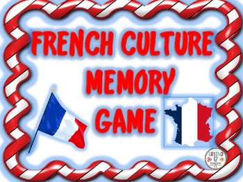 Preview of French Culture Memory Game