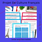 French Culture Project: Research, Create, & Present - 5 Pr
