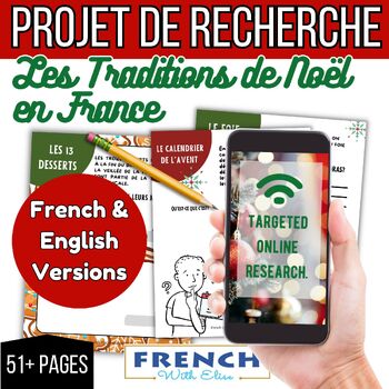 Preview of French Culture Research Project - French Christmas Traditions - Noël en France
