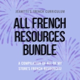 French Curriculum Resources Growing Bundle '22 Culture, Mu