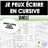 French Cursive Handwriting Pages BUNDLE