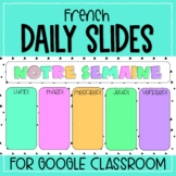French Daily Google Slides: Freebie Day 1