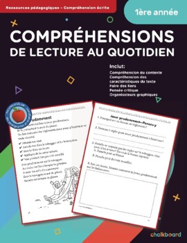 Preview of Daily Reading Comprehension Grade 1 (French Version)