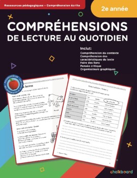 Preview of Daily Reading Comprehension Grade 2 (French Version)