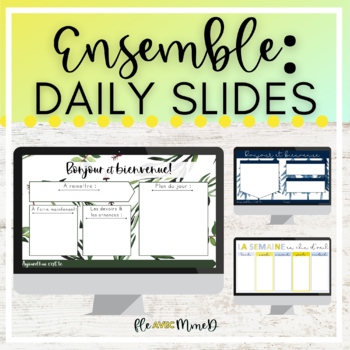 Preview of French Daily Slides Bundle