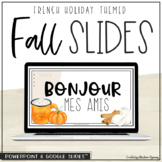 French Daily Slides | Fall Theme + Holidays