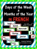 French Days of the Week and Months Labels
