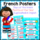 French Days of the Week and Months of the Year Posters
