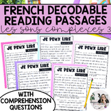 French Decodable Reading Passages & Comprehension Question