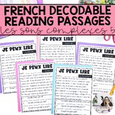 French Decodable Reading Passages & Comprehension Question