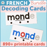 French Decoding and Blending Cards for Teachers Following 