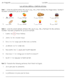 French Definite Articles Worksheet / Les articles définis