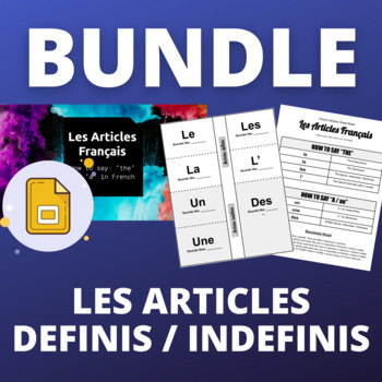 Preview of French Definite Indefinite Articles | Les Articles Français