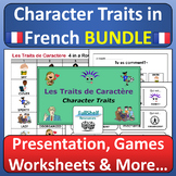 French Describing Character and Personality Unit Activitie