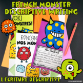 French Descriptive Writing Monsters | L'écriture descriptive | Halloween Craft