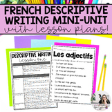French Descriptive Writing Unit for Primary Students | L'é