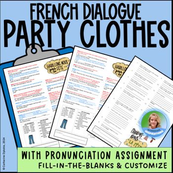 Preview of French Dialogue: Customizable Conversation & Pronunciation: Party Clothing