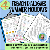French Dialogue- Customizable Conversations - Present & Fu