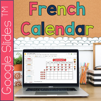 Preview of French Digital Calendar and Weather Activities for core French and FSL Beginners