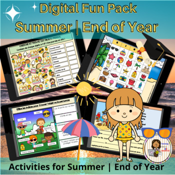 Preview of French Digital End of year and Summer Fun activities ( Été ) : Bingo and more