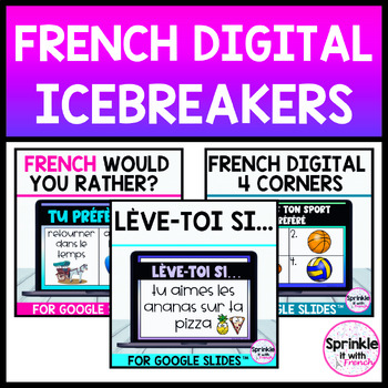 Preview of French Digital Icebreakers Bundle