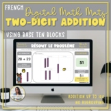 French Digital Math Mats (Self Checking) - Two-Digit Add. 