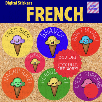 Preview of French Digital Motivational Reward Stickers - 0019