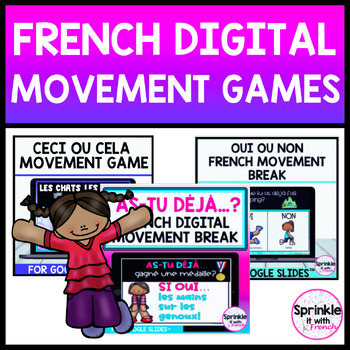 Preview of French Digital Movement Games Bundle  | Pause Active