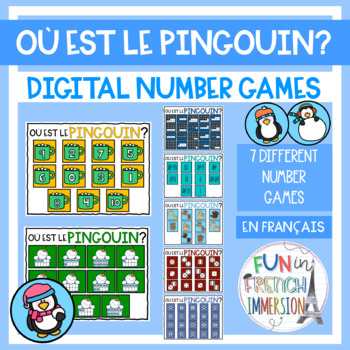 Preview of French Digital Number Games - Où est le pingouin?