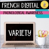 French Digital Phonological Variety Oral Activities I Cons