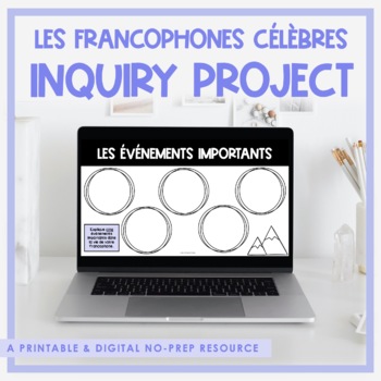 Preview of Famous Francophones Research Project | Distance Learning
