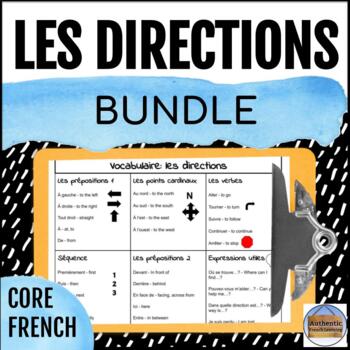 Preview of Les directions - French Directions Unit and Escape Room Bundle