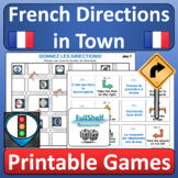 French Directions in Town Les Directions en Ville Fun Game