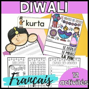Preview of French Diwali Activities BUNDLE | Activités sur le Diwali