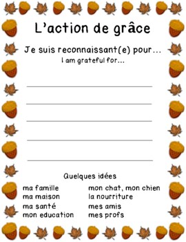 Action De Grace Worksheets Teaching Resources Tpt