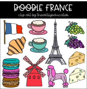 Preview of Doodle France Clip Art
