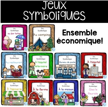 Preview of French Dramatic Play (BUNDLE)/ Ensemble économique {Jeu symbolique}