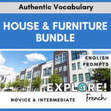 French EDITABLE House & Furniture Vocab Bundle (w/English 