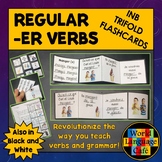 French ER Verbs Flashcards Interactive Notebook Trifold Fl