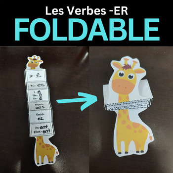 Preview of French ER Verbs Foldable Intro to French ER Verbs Conjugations