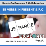 French ER verbs - Present & Passé Composé - EDITABLE hands