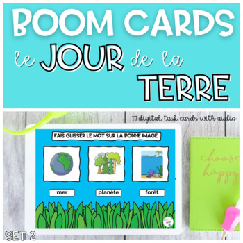 Preview of French Earth Day BOOM CARDS | Jour de la Terre SET 2
